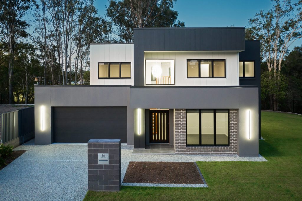 8 Abbey custom home exterior view