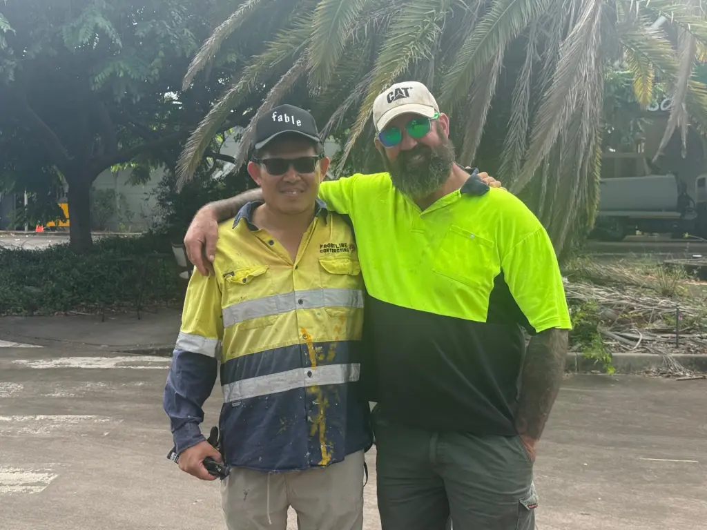 Workers on site at Botanix