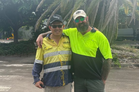 Workers on site at Botanix