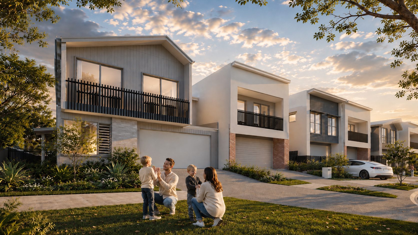 Proposed architecturally designed terrace homes at Parkwood, Wellington Point