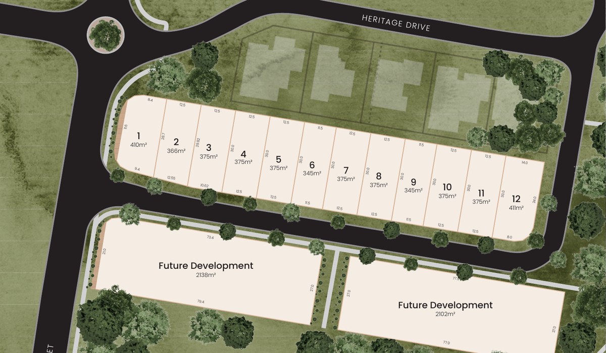 Parkwood premium homesites site plan