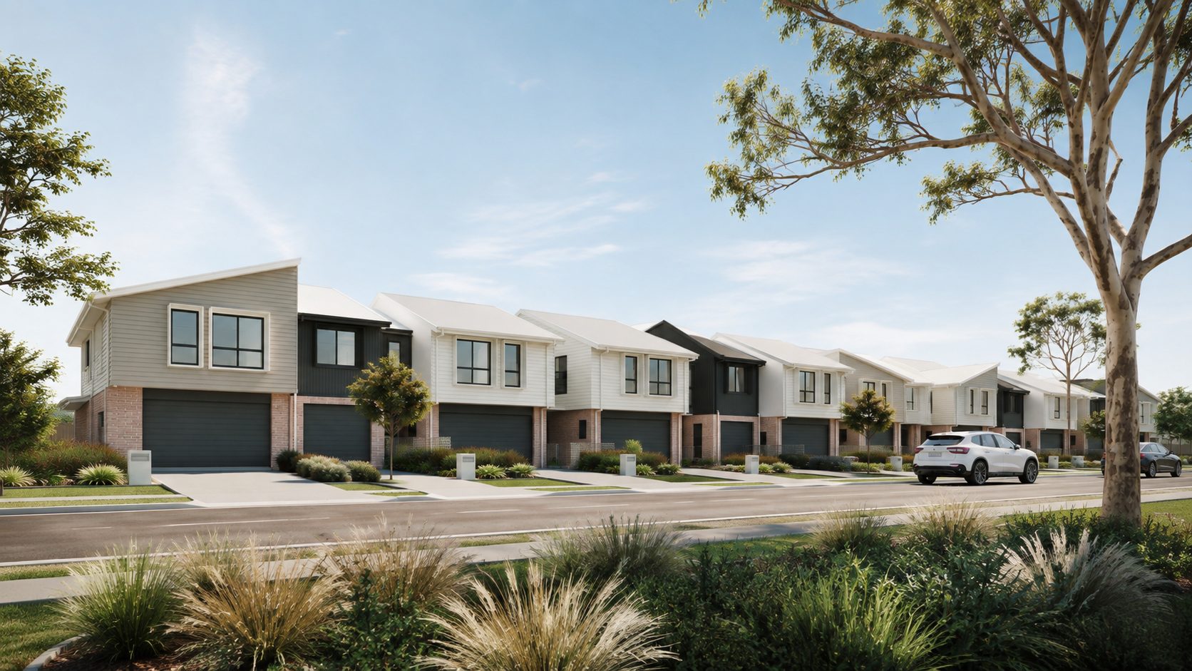 Proposed architecturally designed terrace homes at Parkwood, Wellington Point